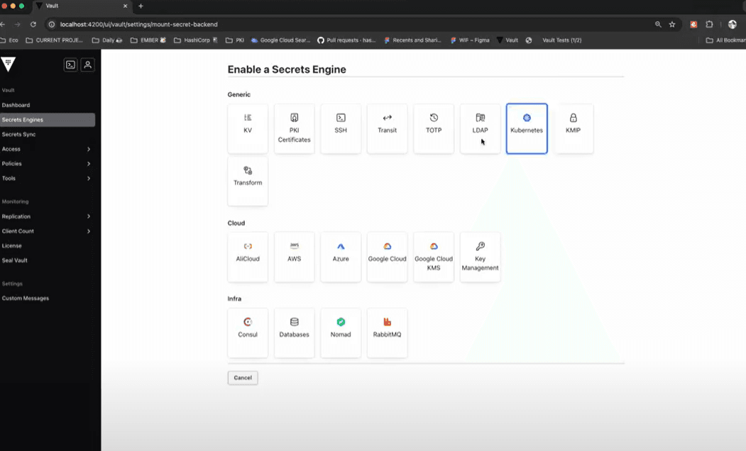 UI support for AWS WIF