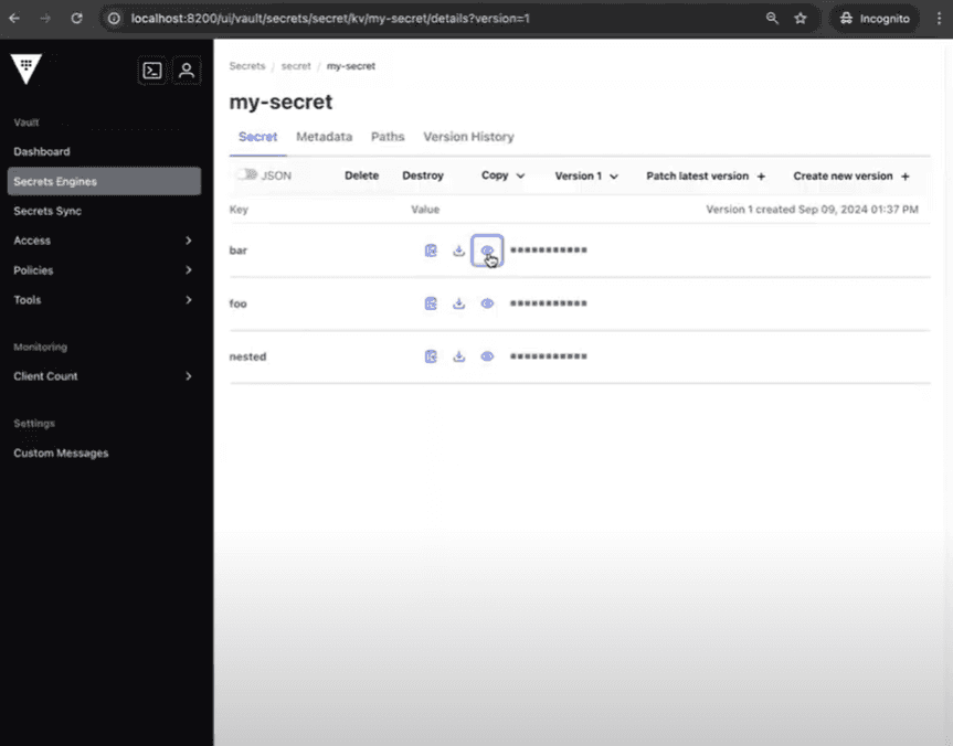 KVv2 path management workflow