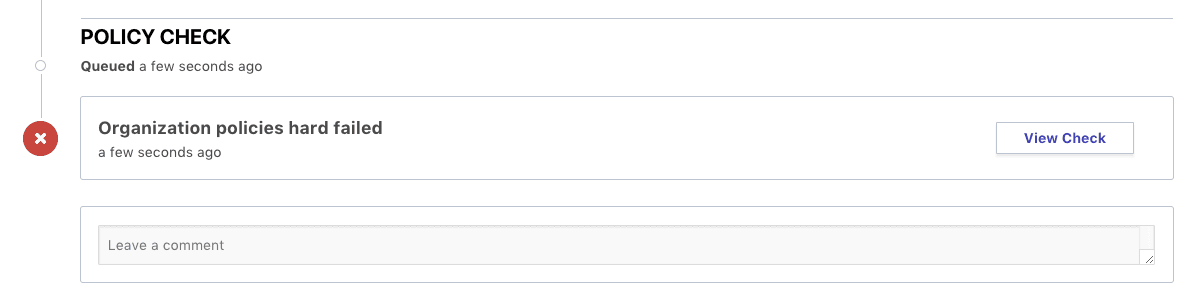 Hard Fail Enforce Policy