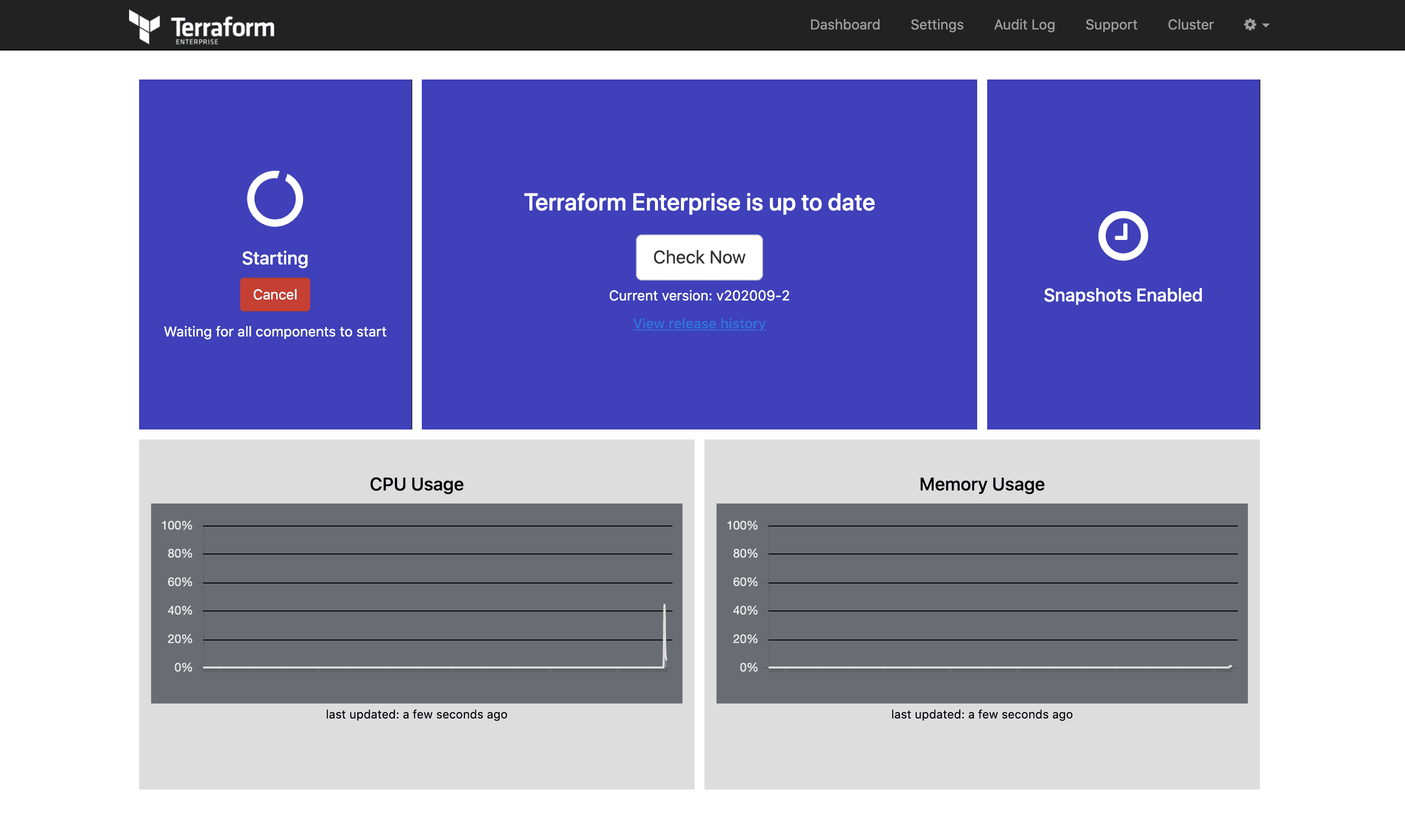 Starting installation