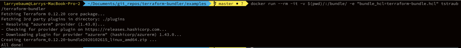 Terraform bundle fetching