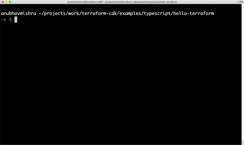 Terraform Cloud remote backend CDK for Terraform Diff