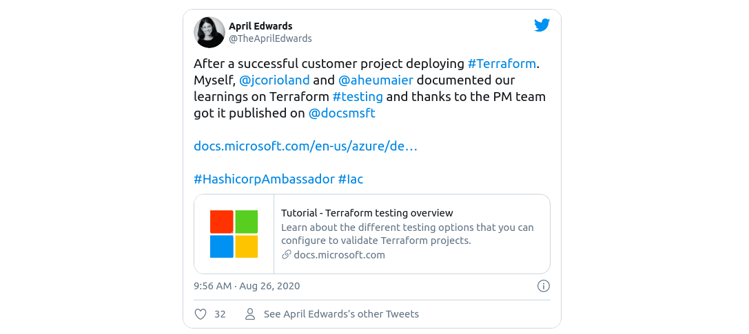 Credit: @theapriledwards