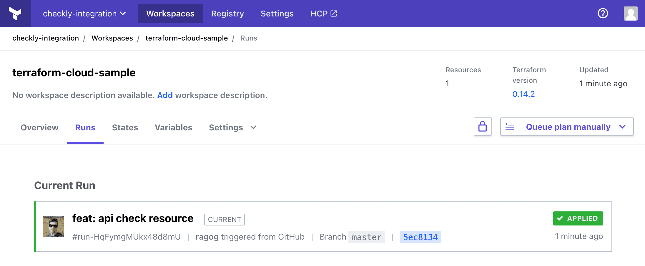 Terraform run dashboard