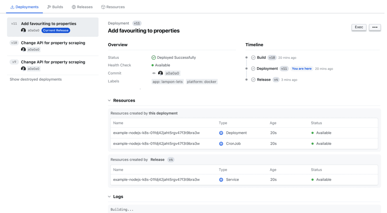 New Waypoint UI for deployments