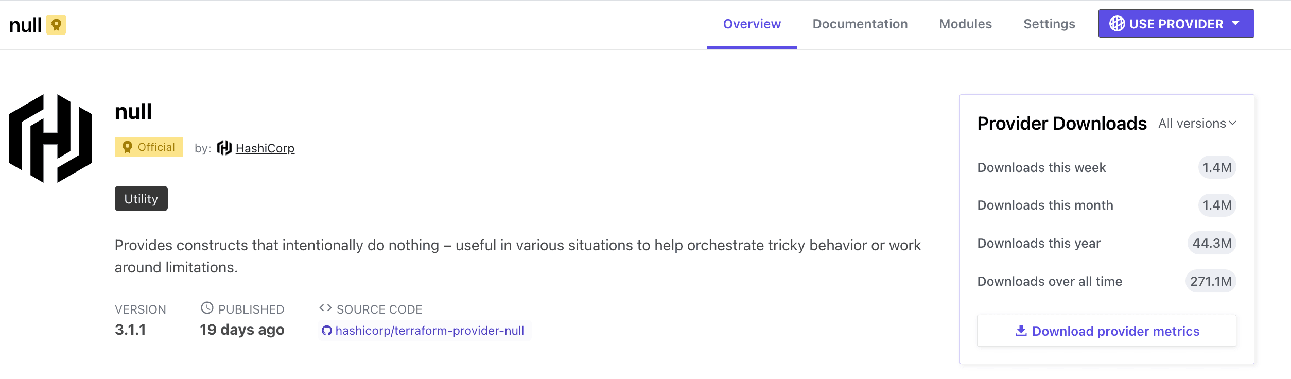 Provider downloads - admin view