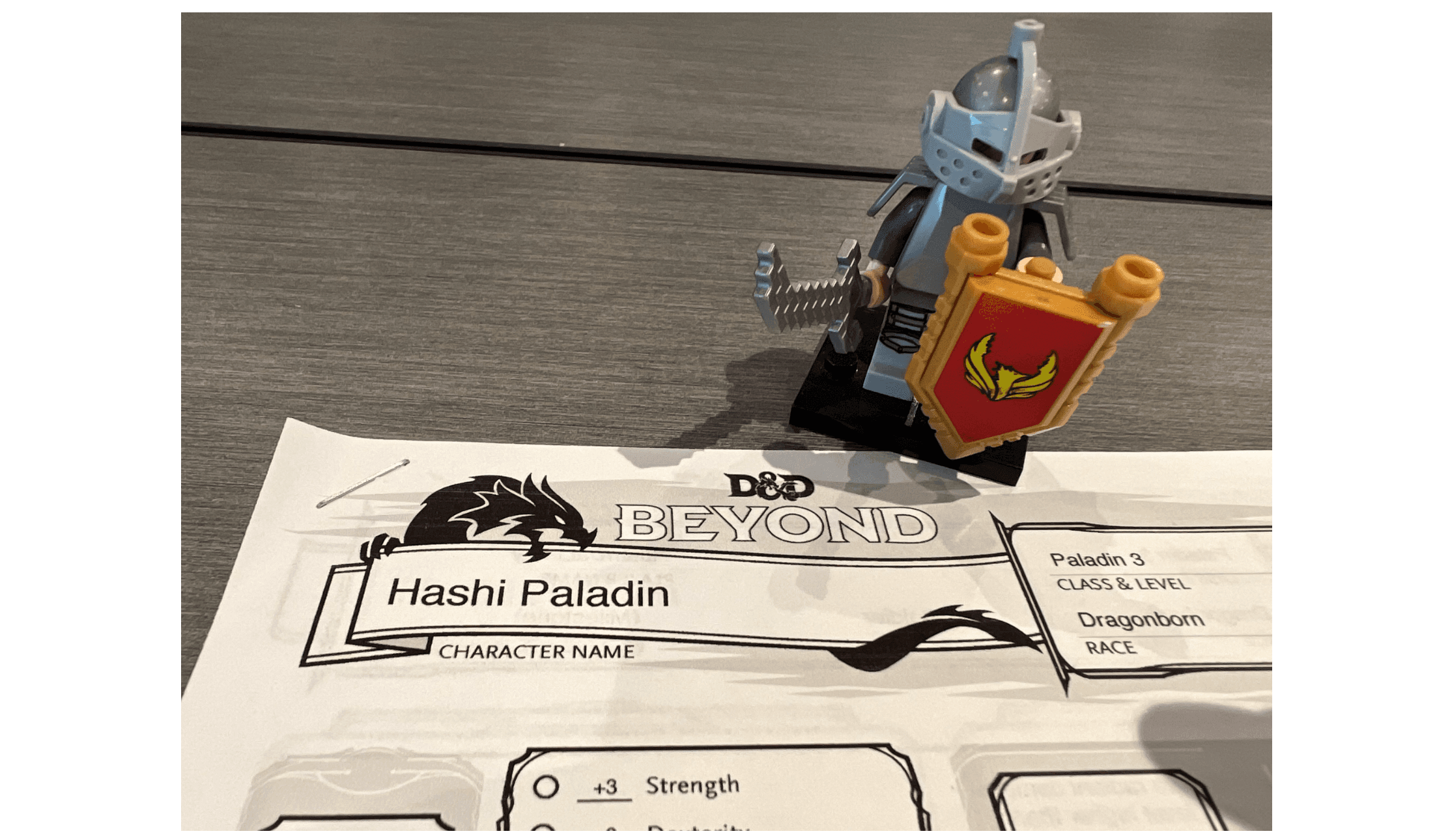 The Hashi Paladin lego figurine
