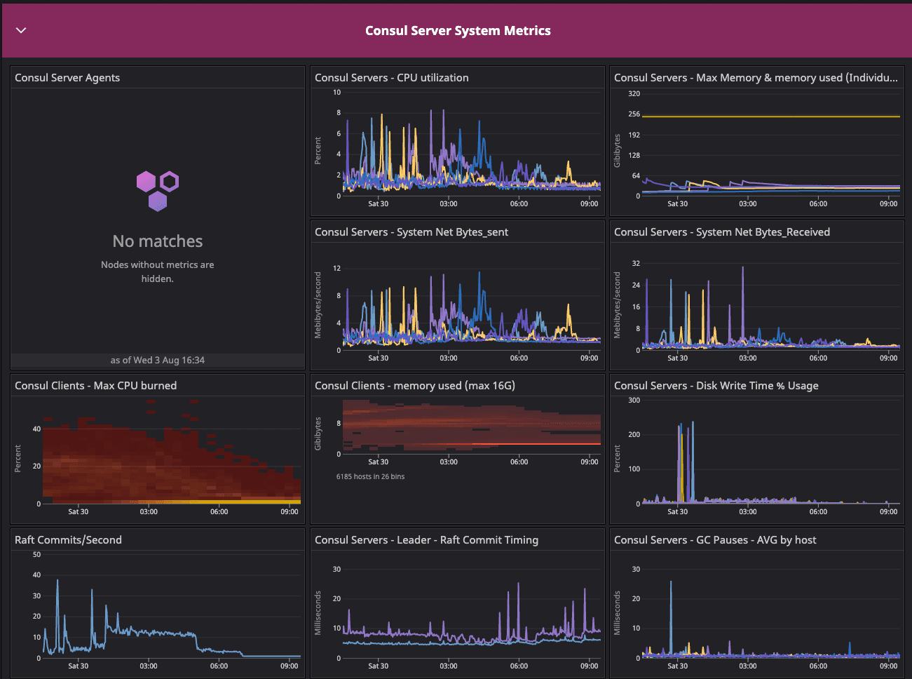 Consul server system metrics