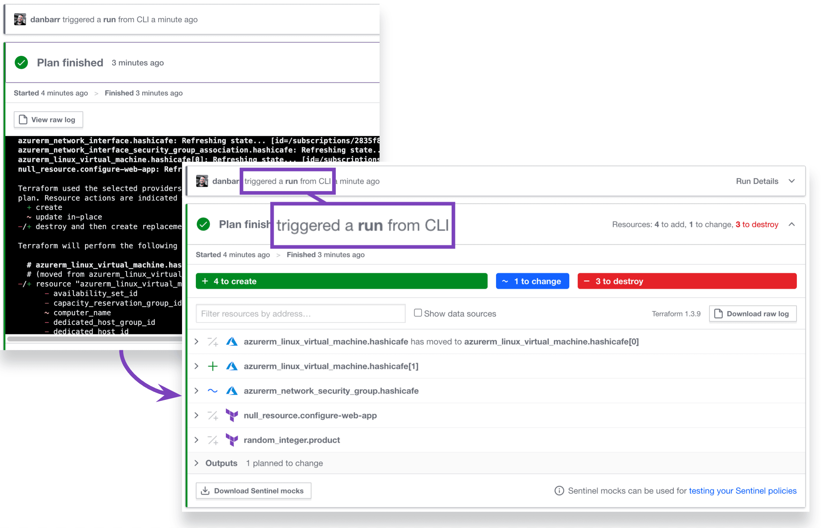 Enhanced output for CLI runs