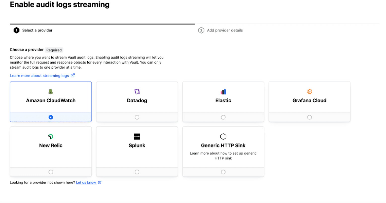 Audit log streaming integrations