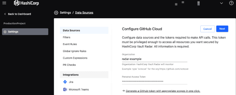Connecting a data source