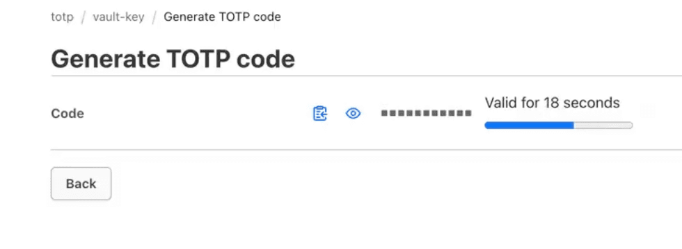TOTP token generation