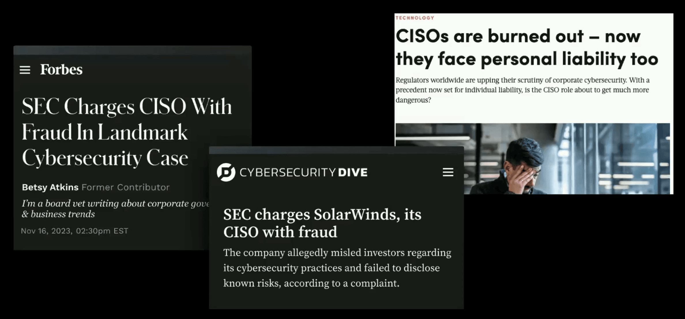 CISO liability headlines