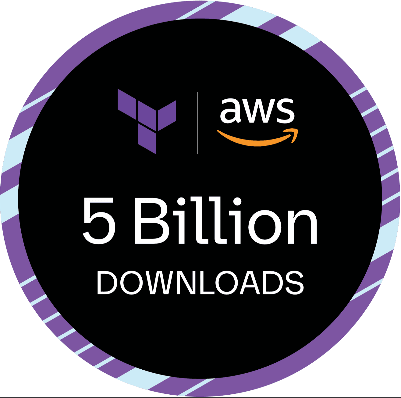 5bn downloads sticker