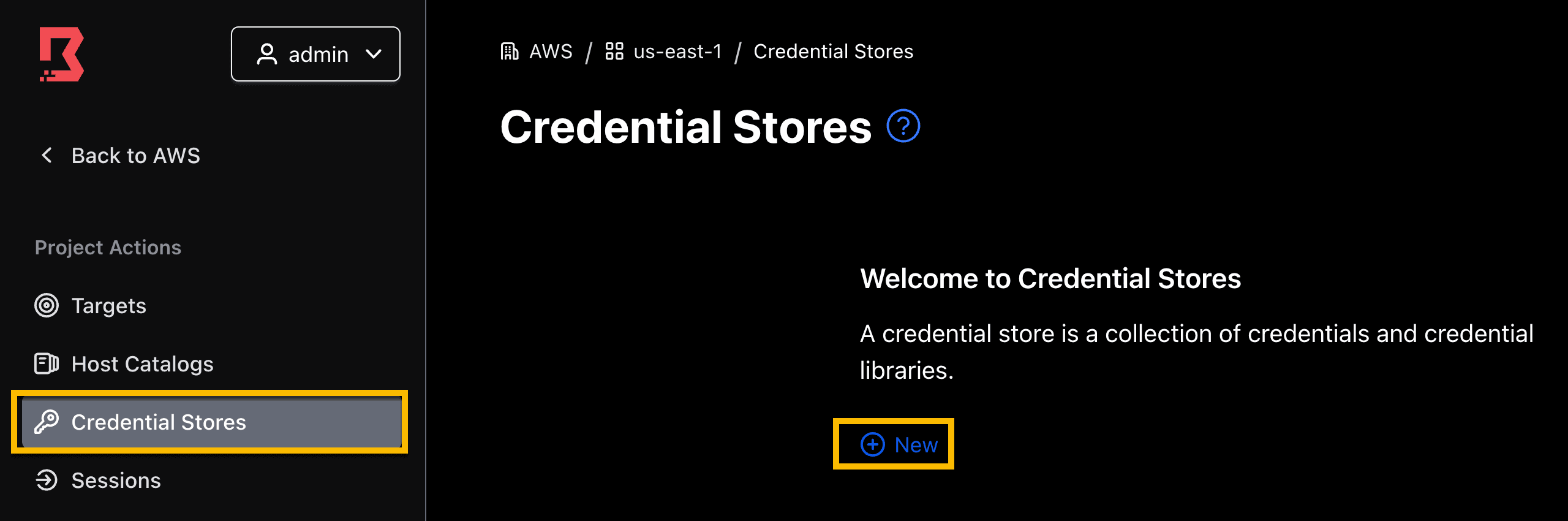 new cred store